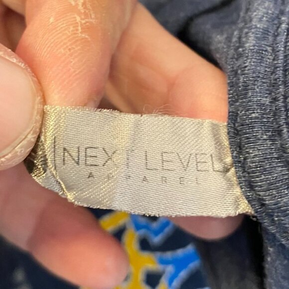 Ukrainian Pirate T-Shirt Navy Blue Graphic Tee Mens M Next Level Cotton Blend - Picture 6 of 9